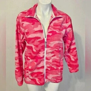 Cabelas Fleece Full Zip Jacket Size Large EUC